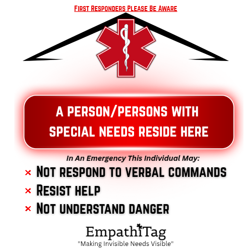 "Special Needs" - EmpathiTag™ Entry Door Sticker