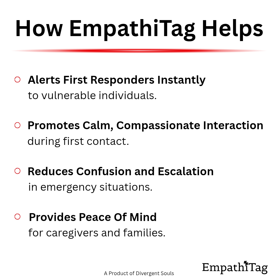 "Cognitive Impairment" EmpathiTag™ Entry Door Sticker